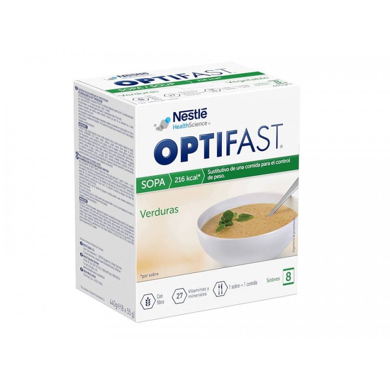 OPTIFAST SOPA DE VERDURAS 8 SOBRES 55G
