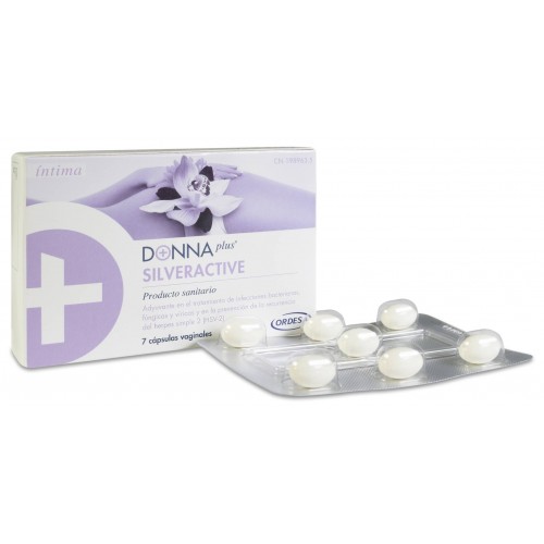 DONNAPLUS+ SILVERACTIVE 7 CAPS.VAGINALES