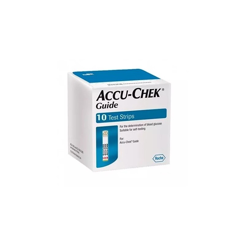 ACCU-CHEK GUIDE 10 TIRAS