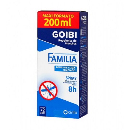GOIBI FAMILIA FORTE REPELENTE DE INSECTOS 1 SPRAY 200 ML
