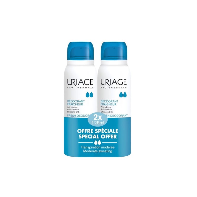 URIAGE DESODORANTE FRESCO SPRAY 125 ML 2X1 (2GOT