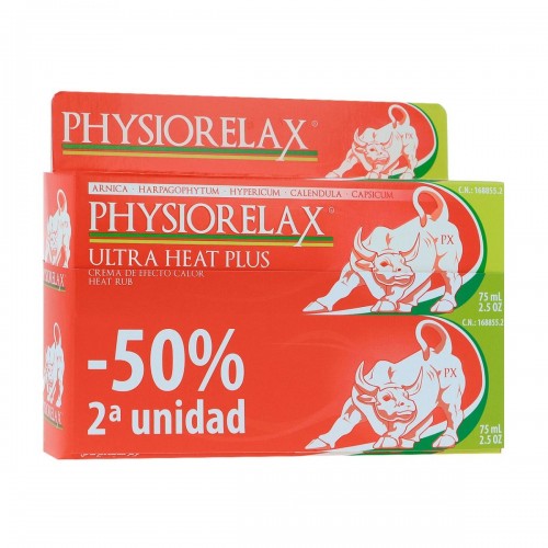 PHYSIORELAX ULTRA HEAT PLUS DUPLO 75ML+75ML 50% 2ª UD
