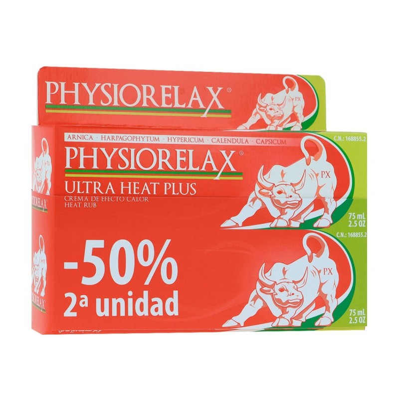 PHYSIORELAX ULTRA HEAT PLUS DUPLO 75ML+75ML 50% 2ª UD