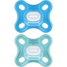 MAM CHUPETE SILICONA COMFORT A 0-3 MESES PACK 2 UN TONOS AZULES