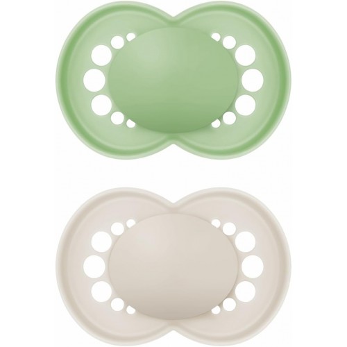 MAM CHUPETE SILICONA ORIGINAL + 6 MESES MATT N PACK DOBLE