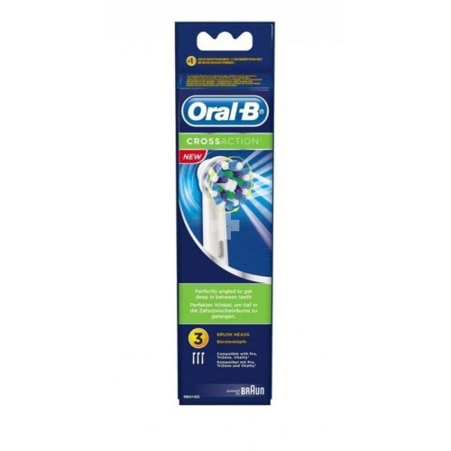 ORALB RECAMBIO CEPILLO CROSS ACTION 3 UNIDADES