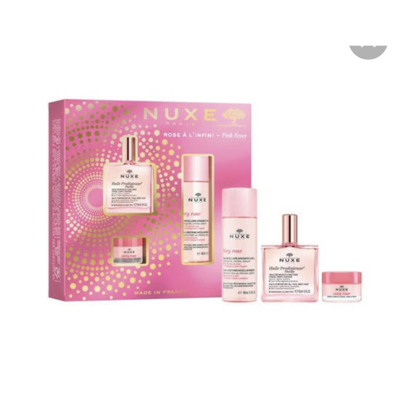 NUXE COFRE HUILE FLORAL 50ML + CR HIDRA + LABIAL