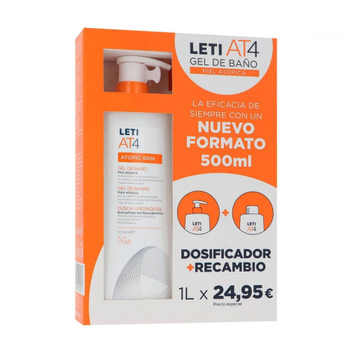 LETI AT-4 GEL BAÑO DUPLO 500ML+500ML RECAMBIO