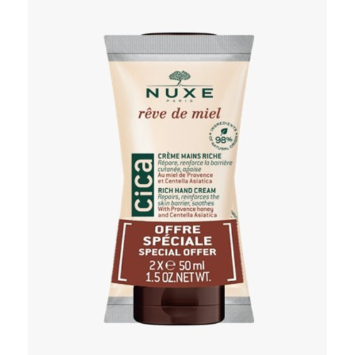 NUXE CREMA DE MANOS REVE DE MIEL CICA DUPLO 50ML