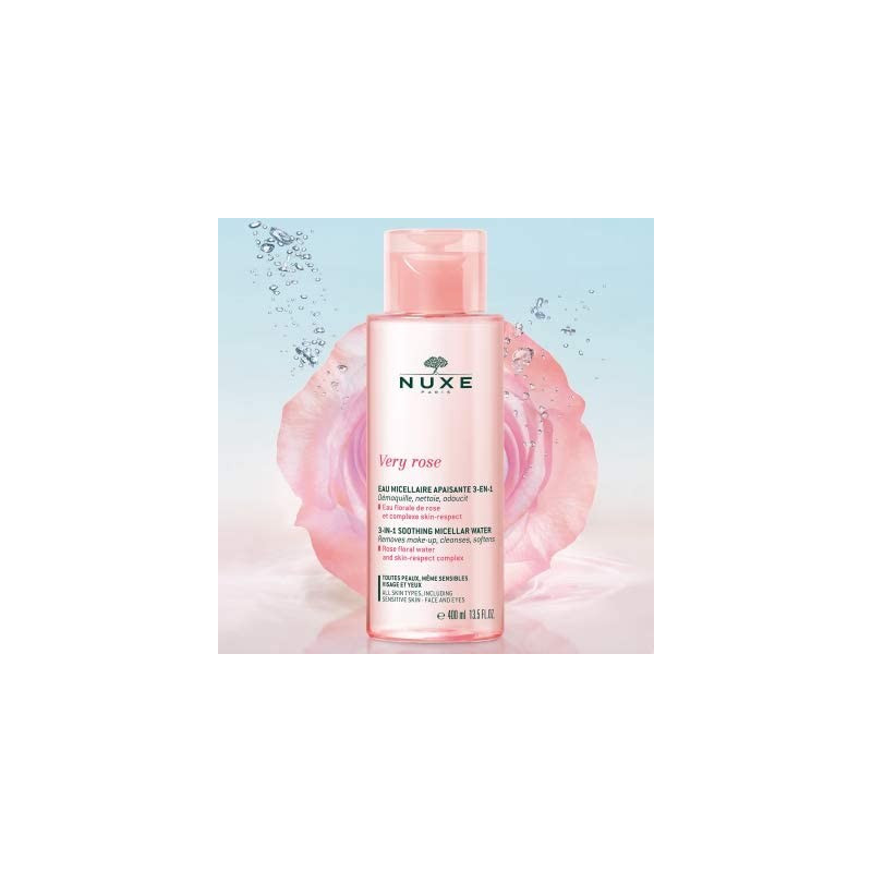 NUXE VERY ROSE AGUA MICELAR CALMANTE 3 EN 1 400M
