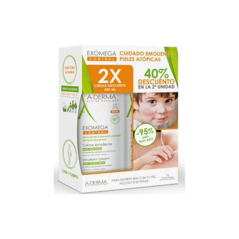 A-DERMA EXOMEGA CREMA EMOLIENTE DUPLO 2ªU 40%DT