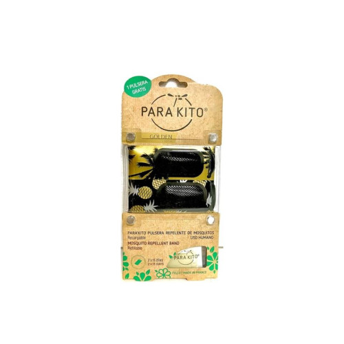 PARAKITO PULSERA ANTIMOSQUITOS GOLDEN 2UDX1