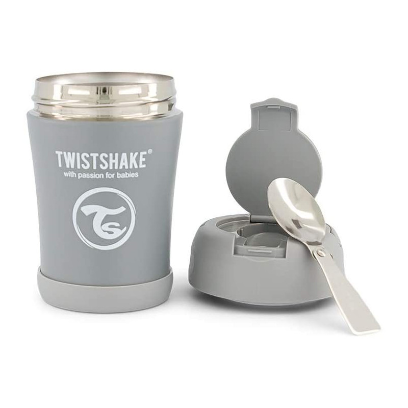 TWISTSHAKE CONTENEDOR DE COMIDA 350ML GRIS