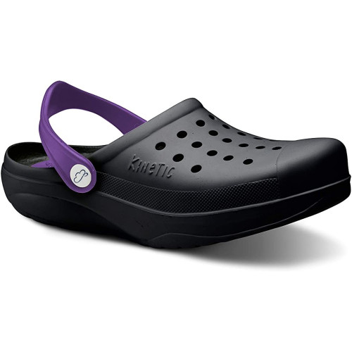 ZUECO FELIZ CAMINAR KINETIC NEGRO/LAVANDA T-38