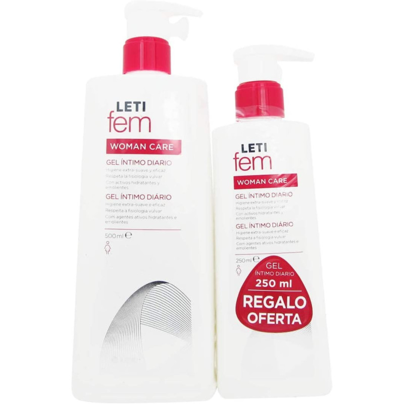 LETIFEM GEL INTIMO DIARIA 500ML+250 ML REGALO