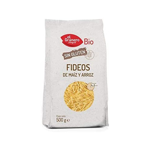 FIDEOS DE MAIZ Y ARROZ 500G BIO EL GRANERO