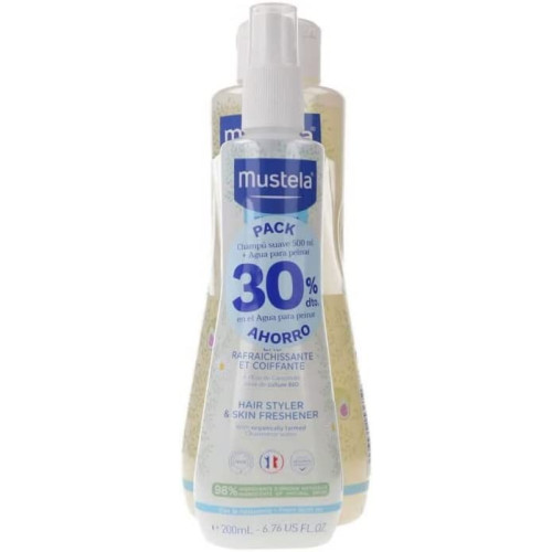 MUSTELA CHAMPU500ML+AGUA PEINAR 30%DTO