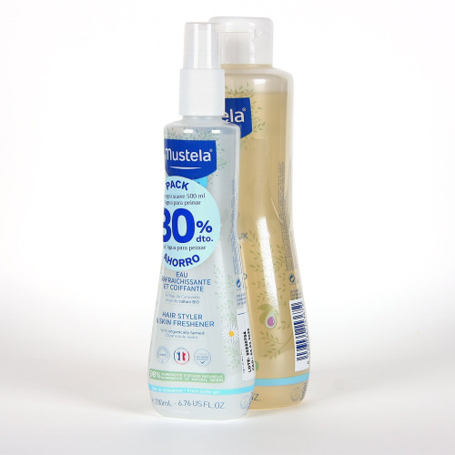MUSTELA CHAMPU500ML+AGUA PEINAR 30%DTO