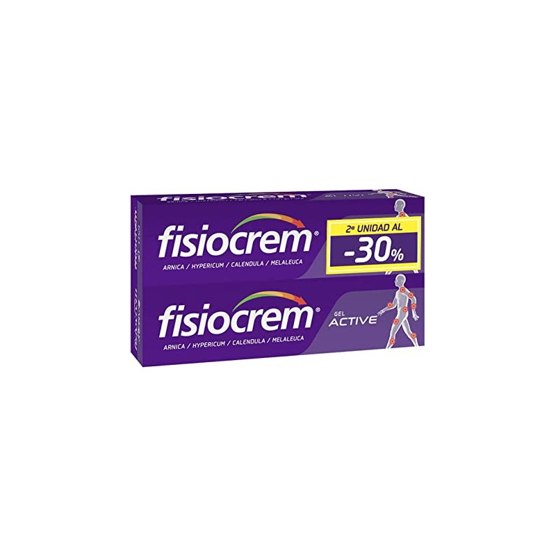 FISIOCREM GEL ACTIVE 60ML DUPLO 2ª UD 30%DTO