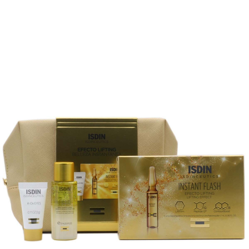 ISDINCEUTICS INSTANT FLASH 5 AMP PACK+LIMPIA+KOX