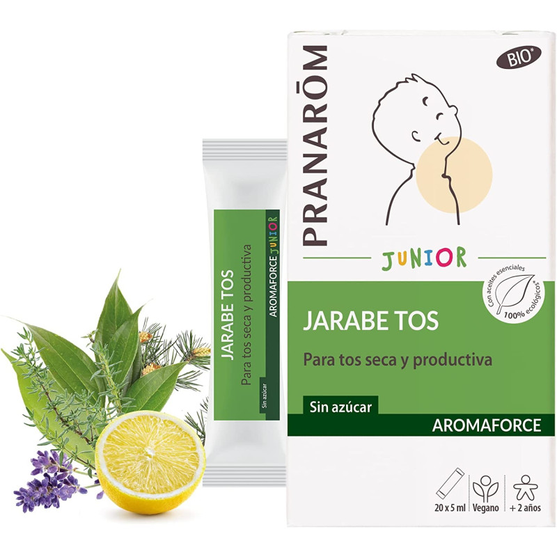 PRANAROM AROMAFORCE JARABE TOS JUNIOR BIO 20X5ML