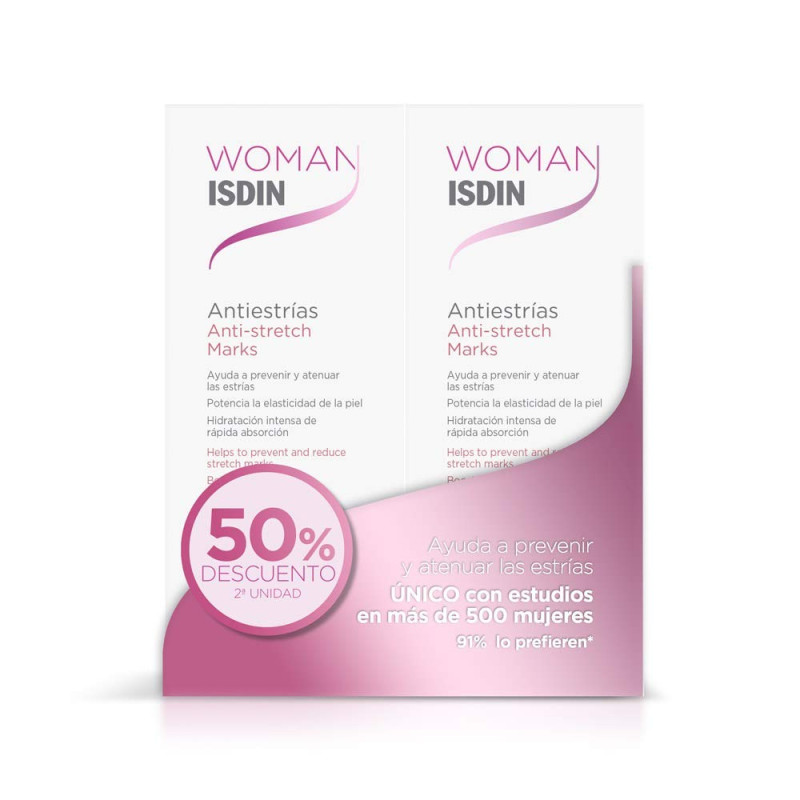 ISDIN WOMAN ANTIESTRIAS 250ML DUPLO 2ªUD 50%DTO
