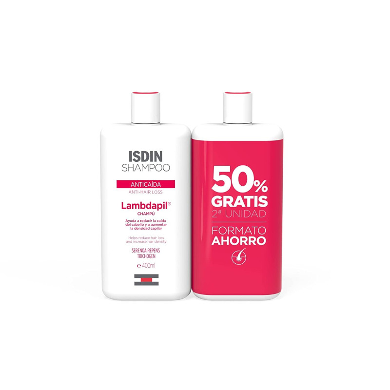 ISDIN CHAMPU LAMBDAPIL ANTICAIDA DUPLO 2ªUD 50%D
