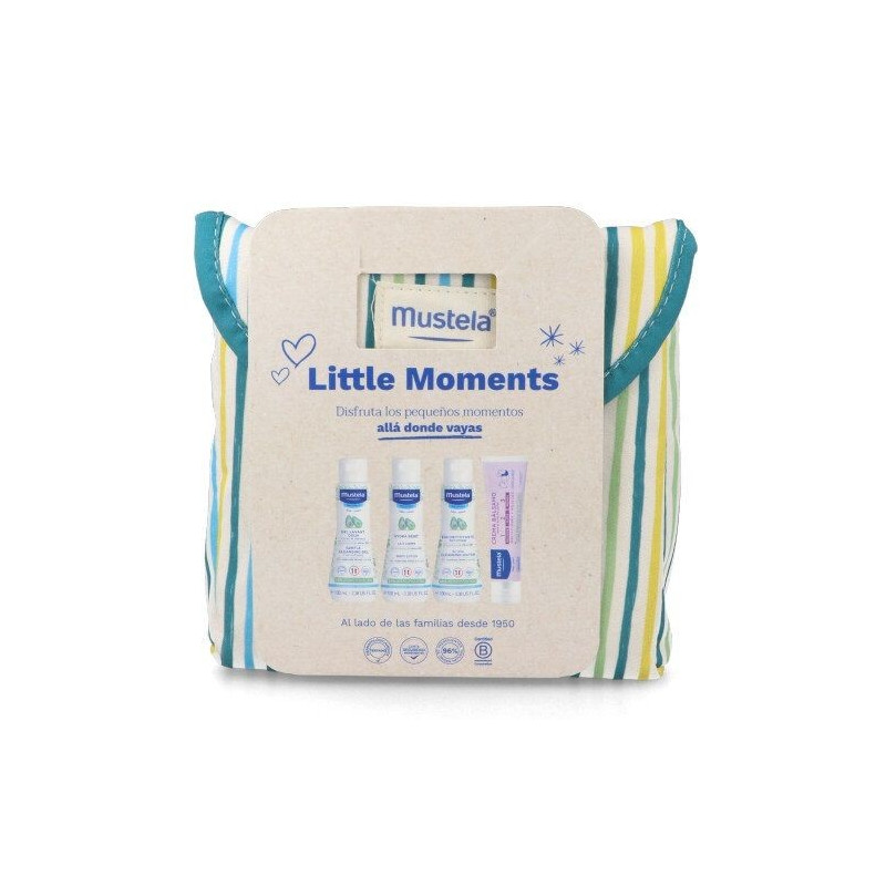MUSTELA BOLSA PASEO LITTLE MOMENTS RAYAS PQ