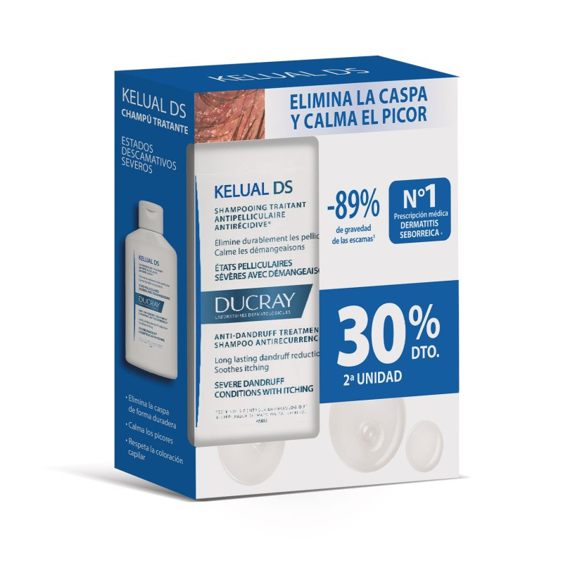 DUCRAY KELUAL DS CHAMPU 100ML DUPLO 30%DTO 2ªUD