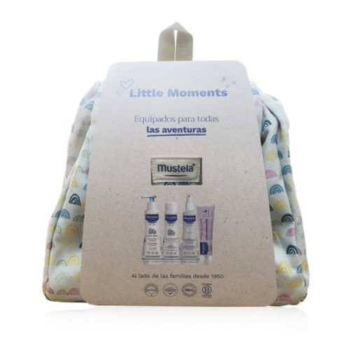 MUSTELA MOCHILA LITTLE MOMENTS ARCO IRIS