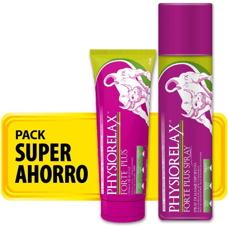 PHYSIORELAX FORTE PLUS SPRAY 150ML+FORTE PLUS CR 75ML PACK