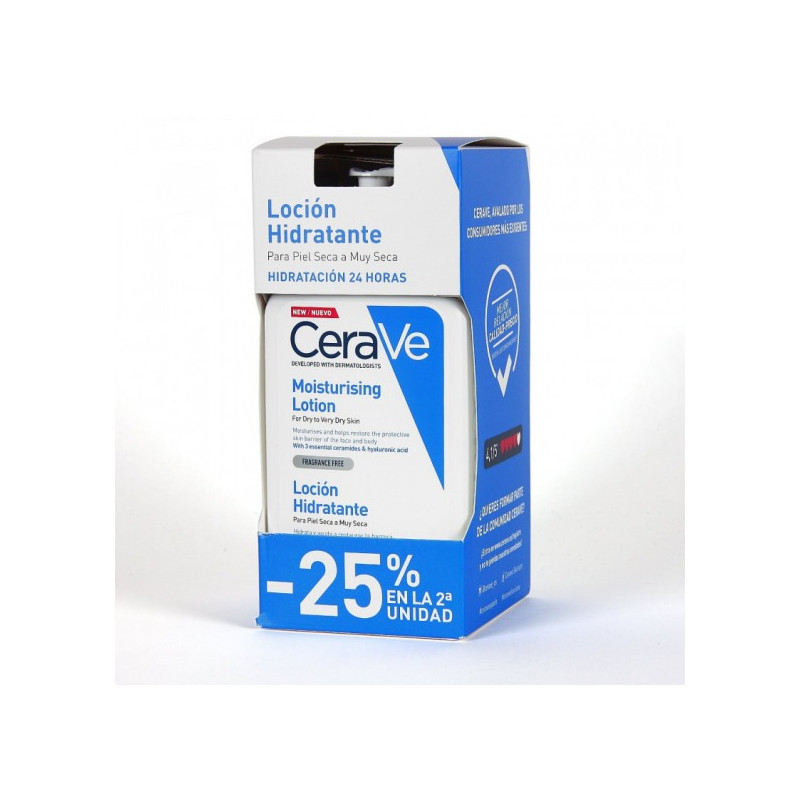 CERAVE DUPLO LOCION HIDRATANTE 473ML+473ML 25%DTO 2ªUD