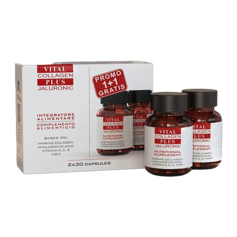 VITAL PLUS COLAGENO MARINO ACIDO HIALURONICO PACK 30CAP+30GRATIS (1+1)