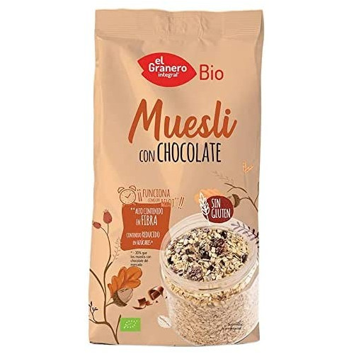 MUESLI CON CHOCOLATE 375G BIO EL GRANERO