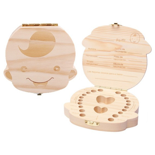 CAJA MADERA DIENTES NIÑO