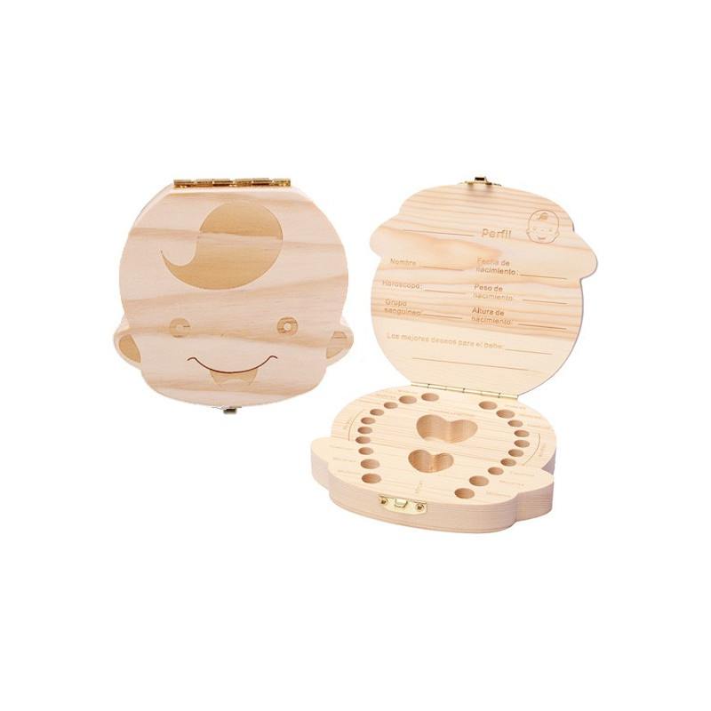 CAJA MADERA DIENTES NIÑO