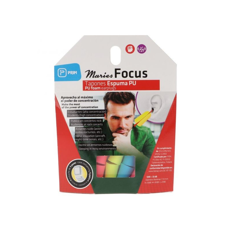 PRIM TAPONES OIDOS MARIES ESPUMA PU 10 UD