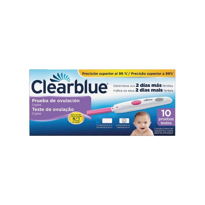 CLEARBLUE TEST OVULACION 10 PRUEBAS