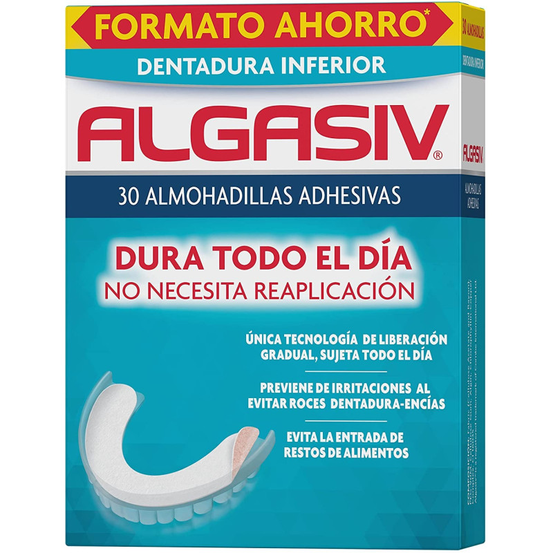 ALGASIV DENTADURA INFERIOR 30 UNIDADES