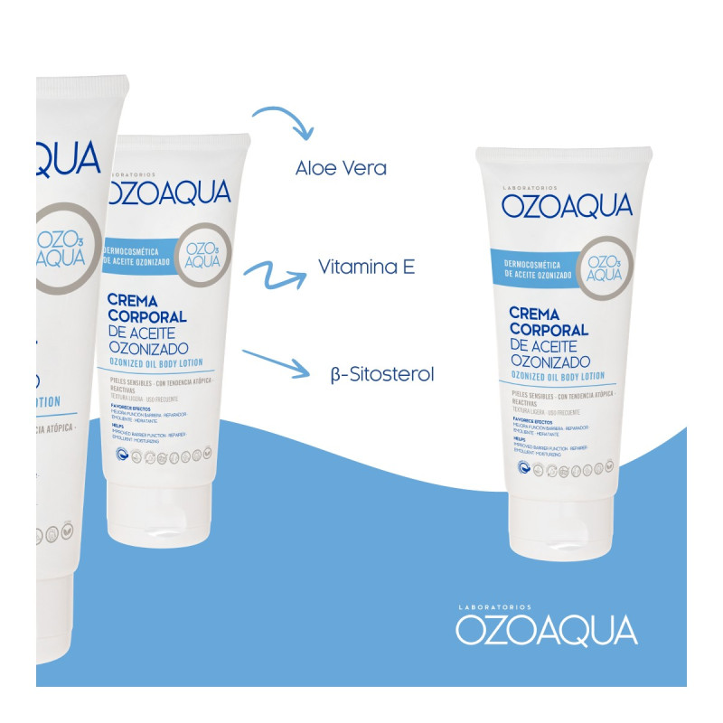 OZOAQUA CREMA CORPORAL DE ACEITE OZONIZADO 200 ML