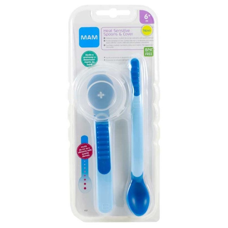 MAM HEAT SENSITIVE SPOON & COVER MAM CUCHARA CON