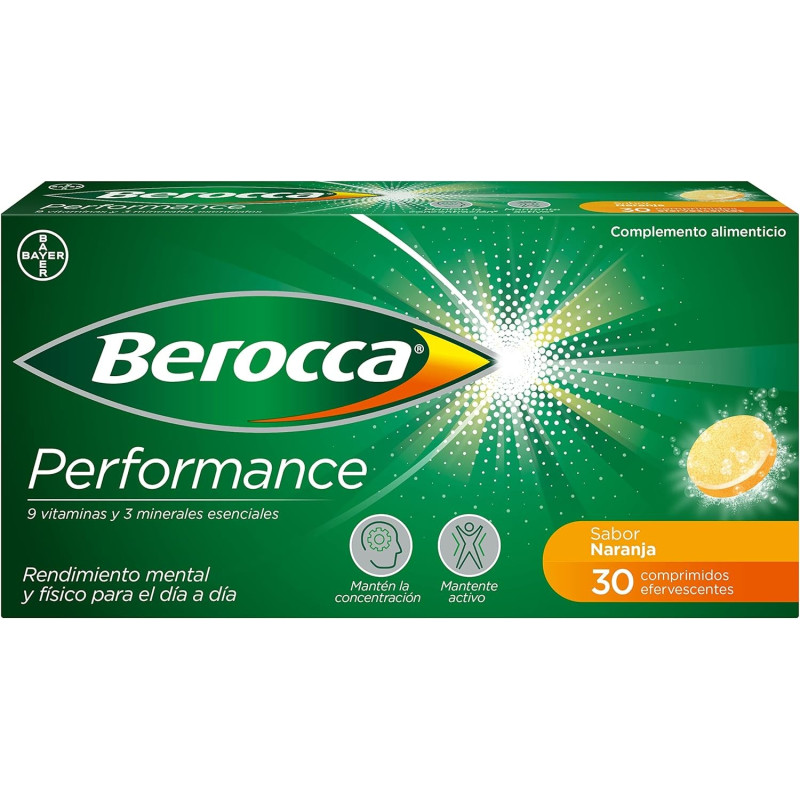 BEROCCA PERFORMANCE NARANJA 30 COMP EFERV