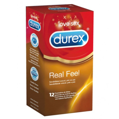 DUREX PRESERVATIVO REAL FEEL 12U