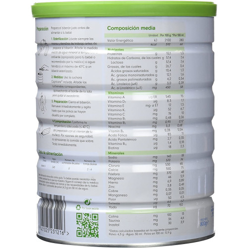 CAPRICARE 2 LECHE CONTINUACION 800 GR