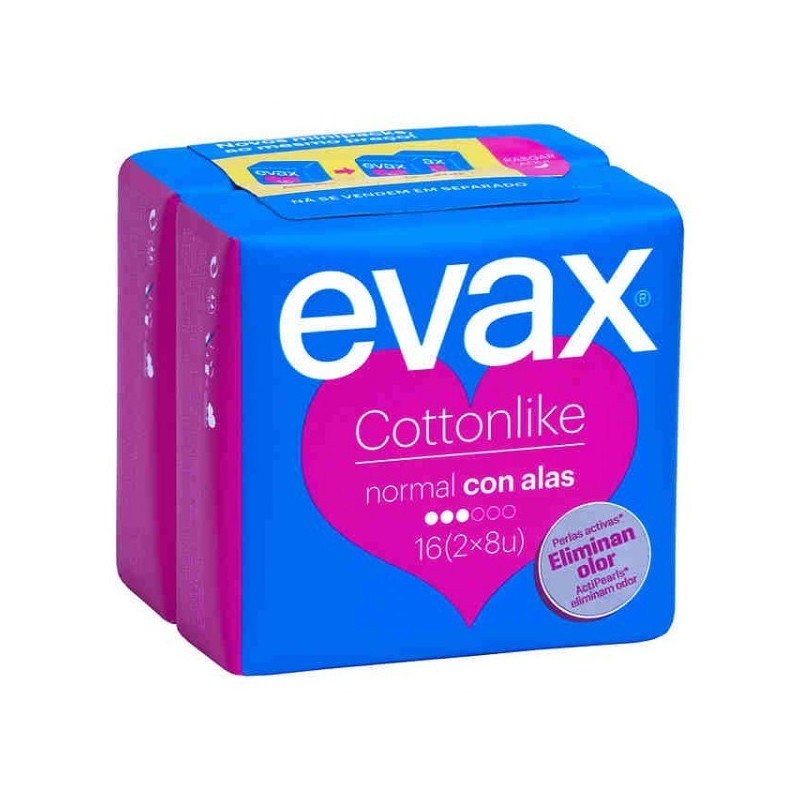 EVAX COMPRESAS COTTONLIKE ALAS 16UNIDADES