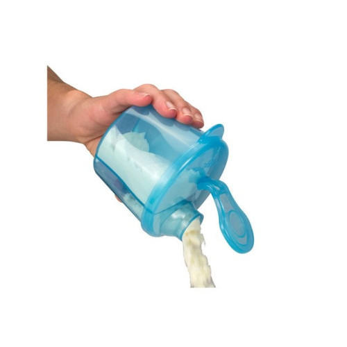 DISPENSADOR DE LECHE EN POLVO DR BROWN AZUL