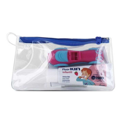 FLUOR KIN INFANTIL VIAJE  BOLIDO + PASTA DENTI