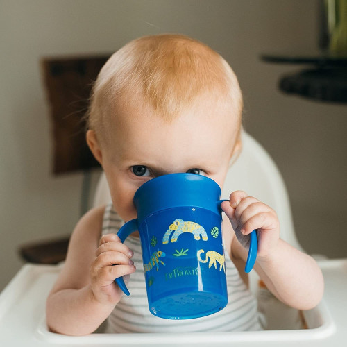 DR BROWN´S VASO 360º SIN BOQUILLA  AZUL 200 ML