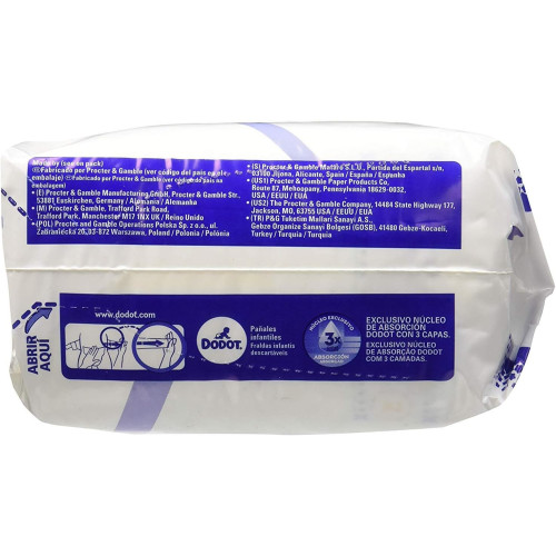 DODOT PAÑAL INFANTIL PRO SENSITIVE T- 0 3 KG 38