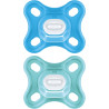 MAM CHUPETE SILICONA COMFORT A 0-3 MESES PACK 2 UN TONOS AZULES